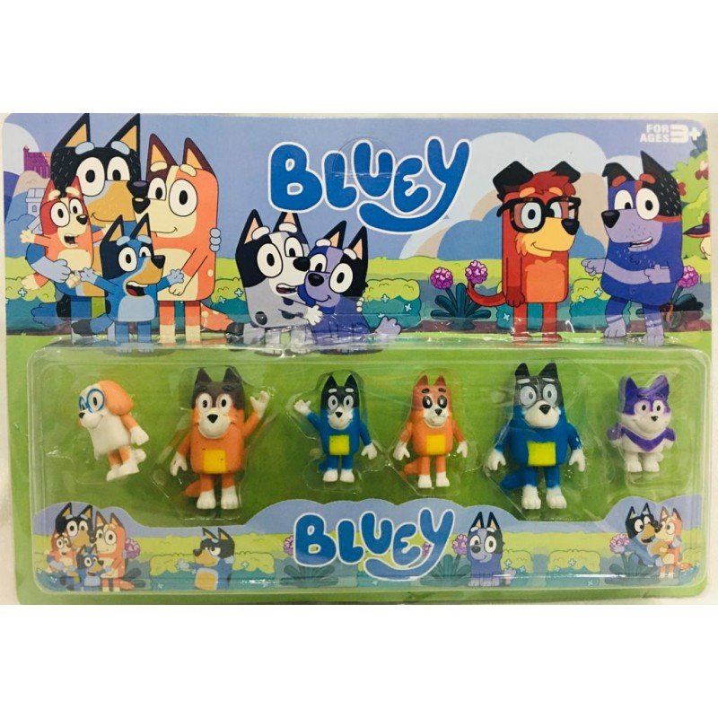 Muñecos Bluey x6 - Comprar en mardelexpress